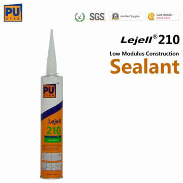 Una parte. Sellador de construcción de poliuretano de alta calidad (PU) de Modolus bajo (Lejell 210)